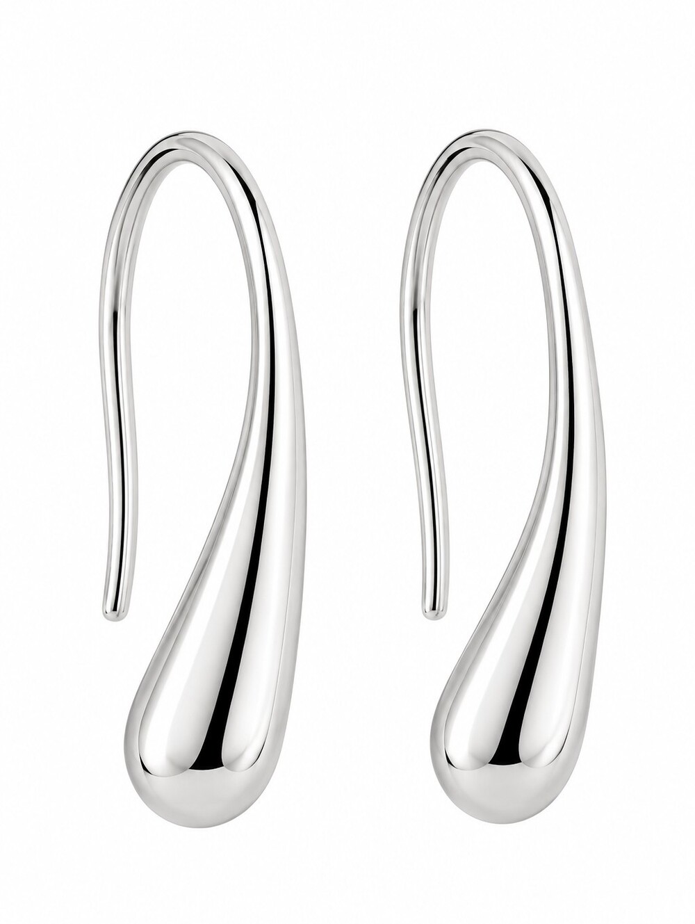 Sterling Silver 925 Teardrop Dangle Earrings